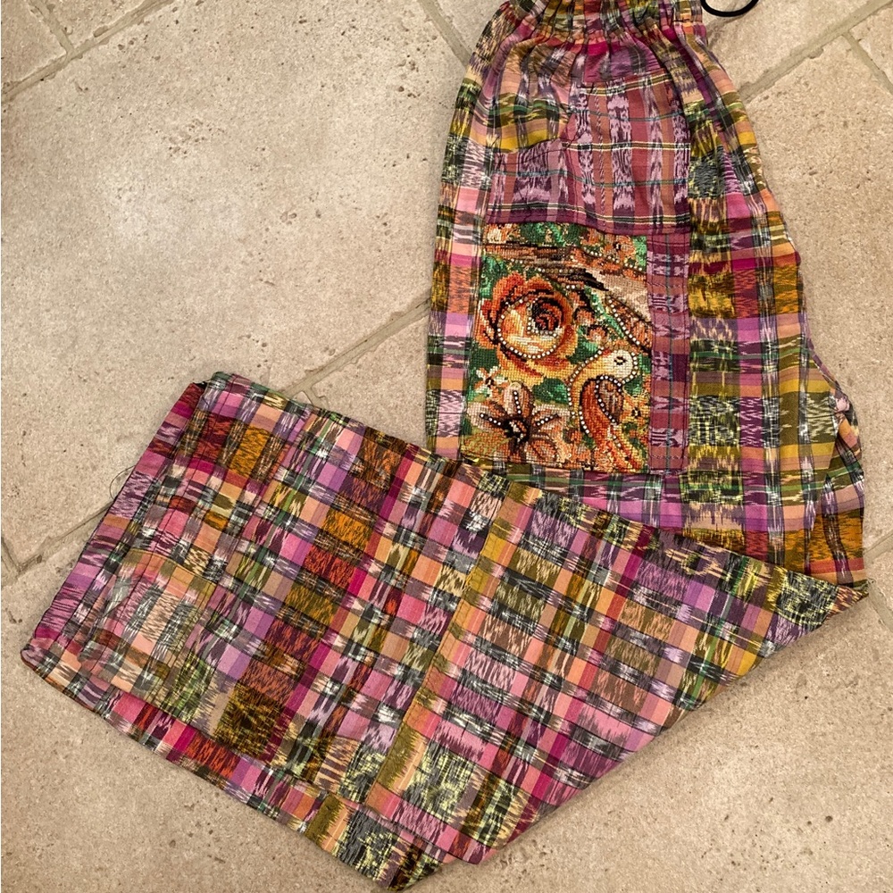 Guatemalan hand woven drawstring pants